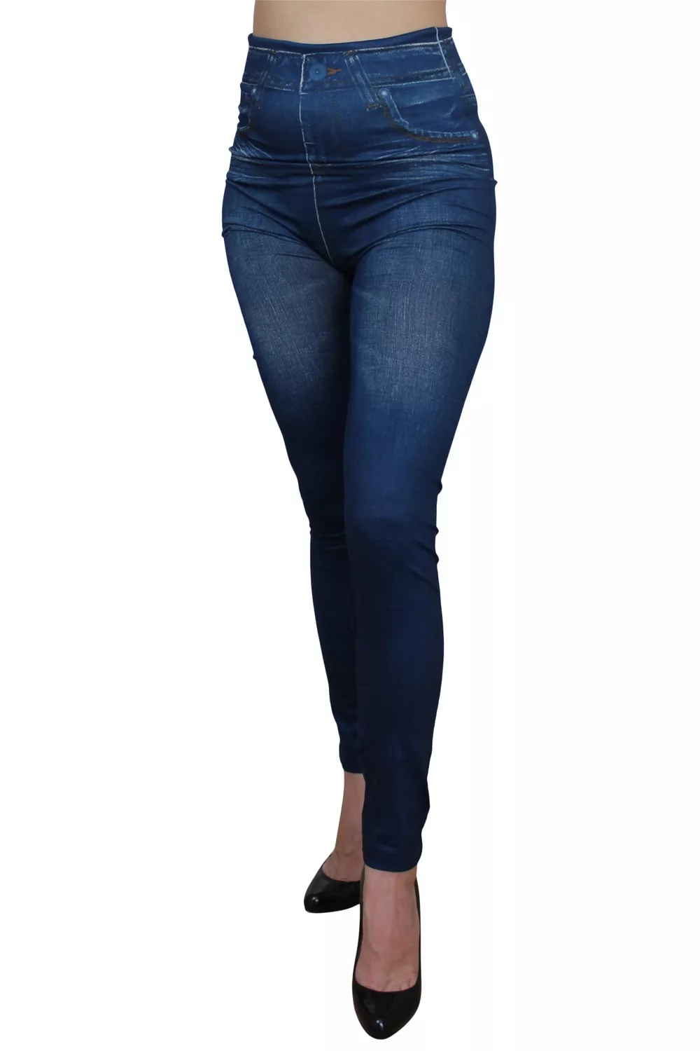 Legging bleu style jean neuf