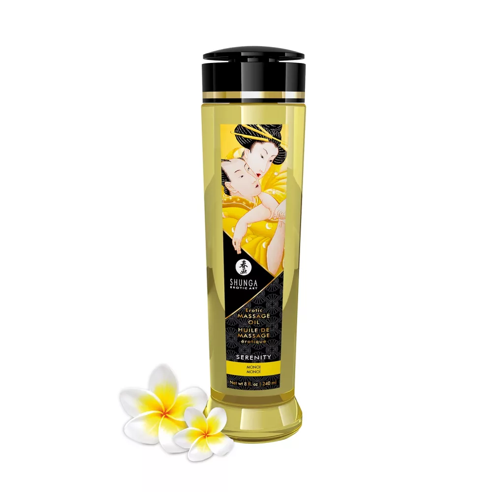 Huile de massage aphrodisiaque monoï Serenity 240ml
