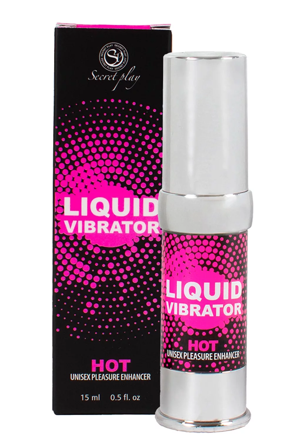 Liquide vibrant effet chauffant arôme fraise à la crème unisexe 15ml