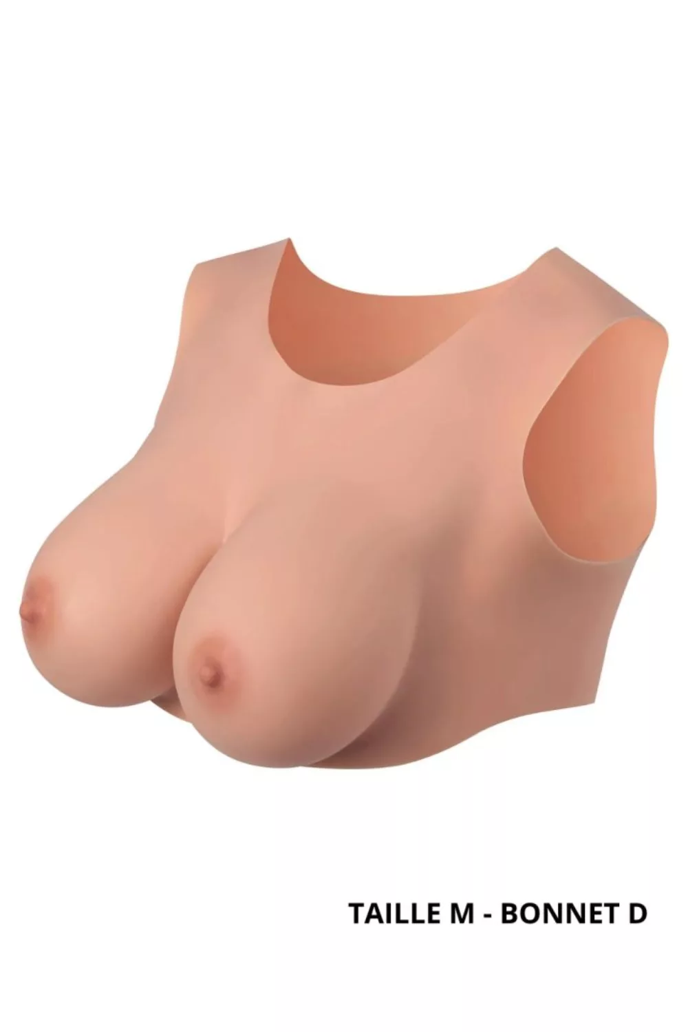 Buste seins réaliste couleur peau claire Taille M Bonnet D