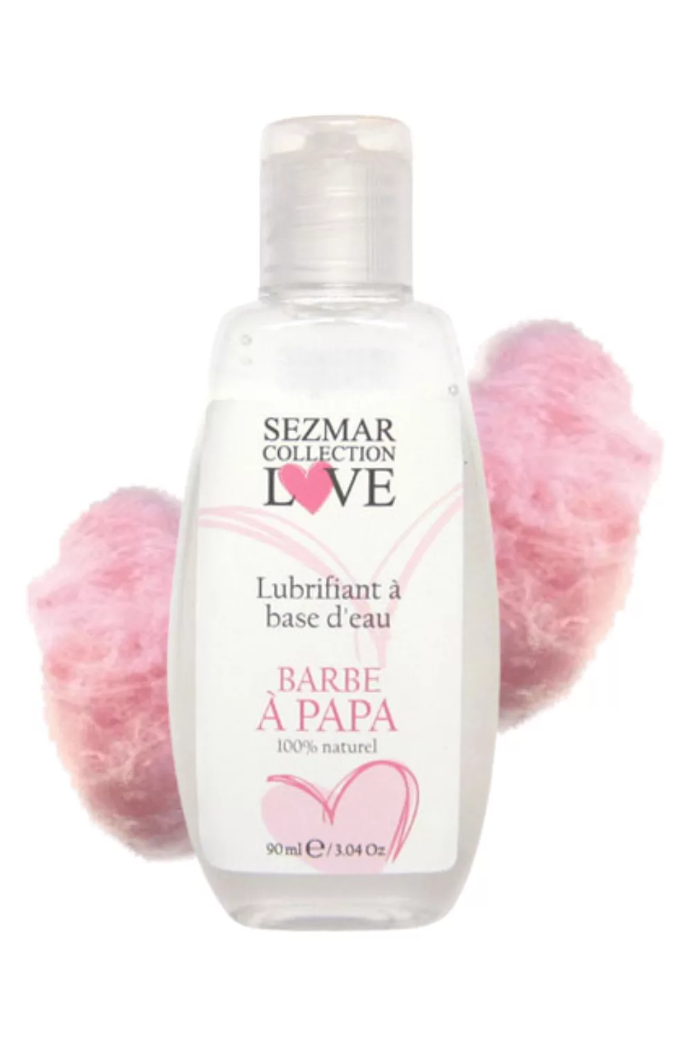 Lubrifiant à base d'eau 100% naturel Barbe à Papa 90 ml