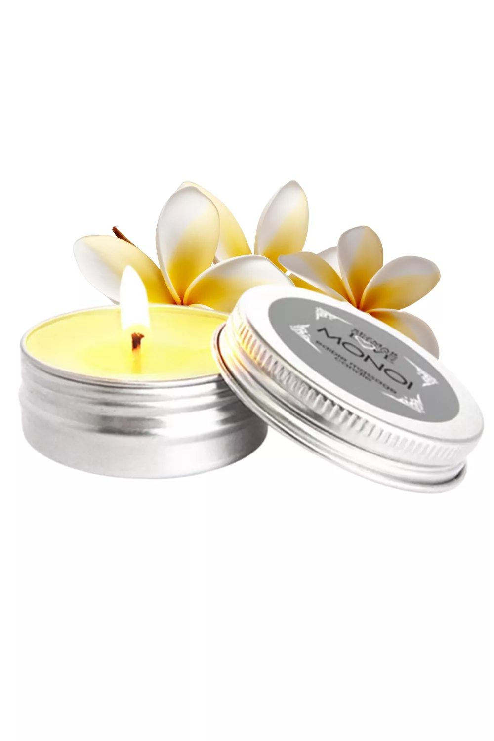 Mini Bougie de massage Monoï 30ml 100% naturelle