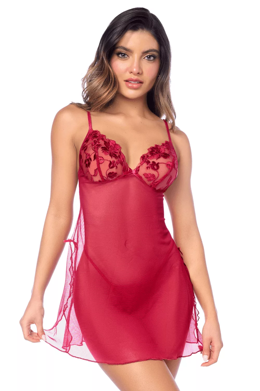 Babydoll Mapalé romantique avec string