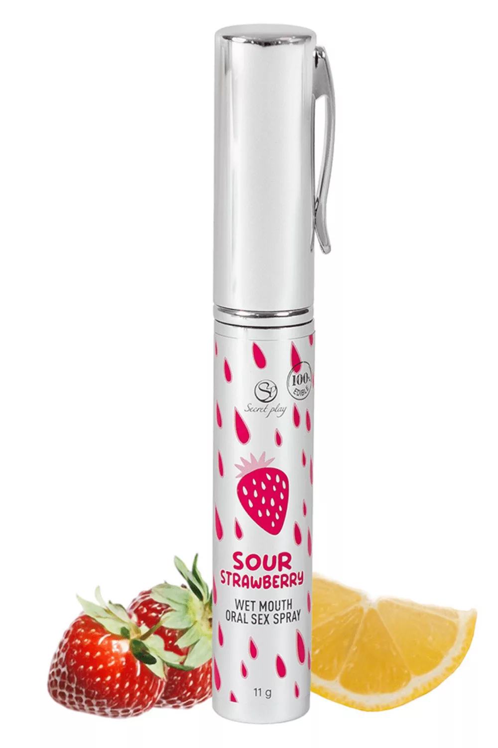 Spray Sexe Oral Fraise Acidulée Bouche Humide 11gr Secret Play
