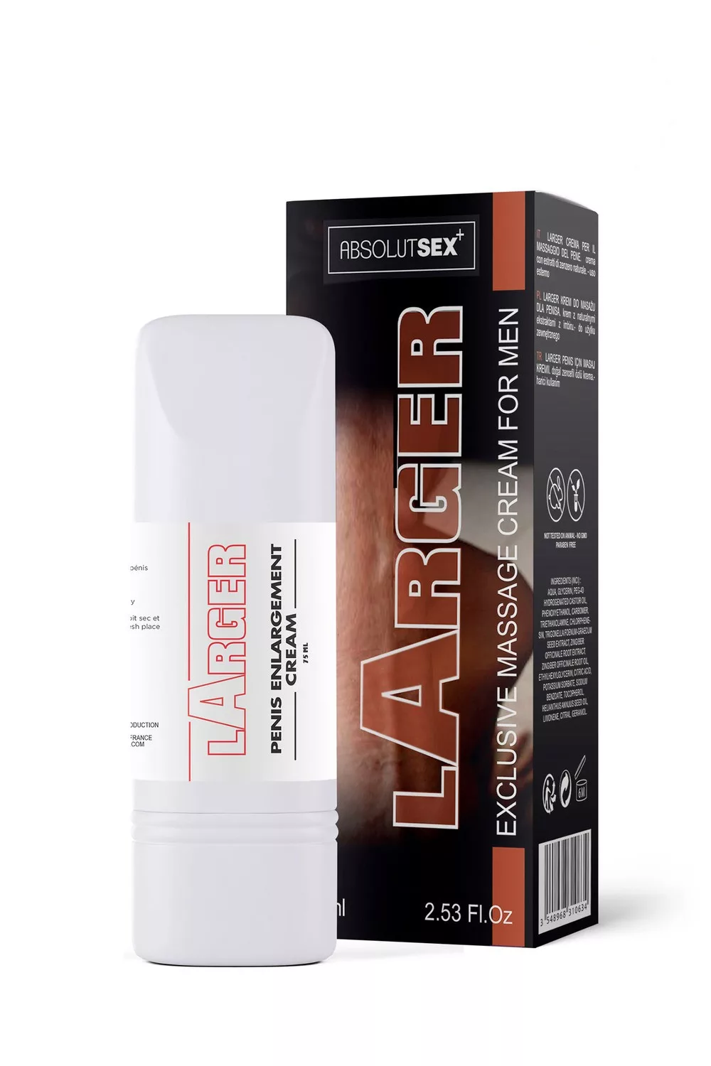 LARGER Crème de Massage pour le Pénis 75 ml - RUF